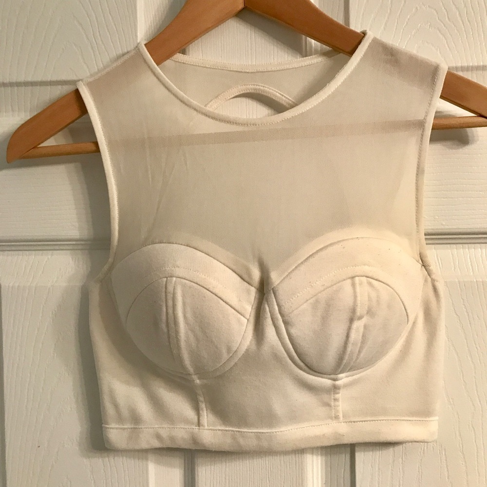 White Bustier Top